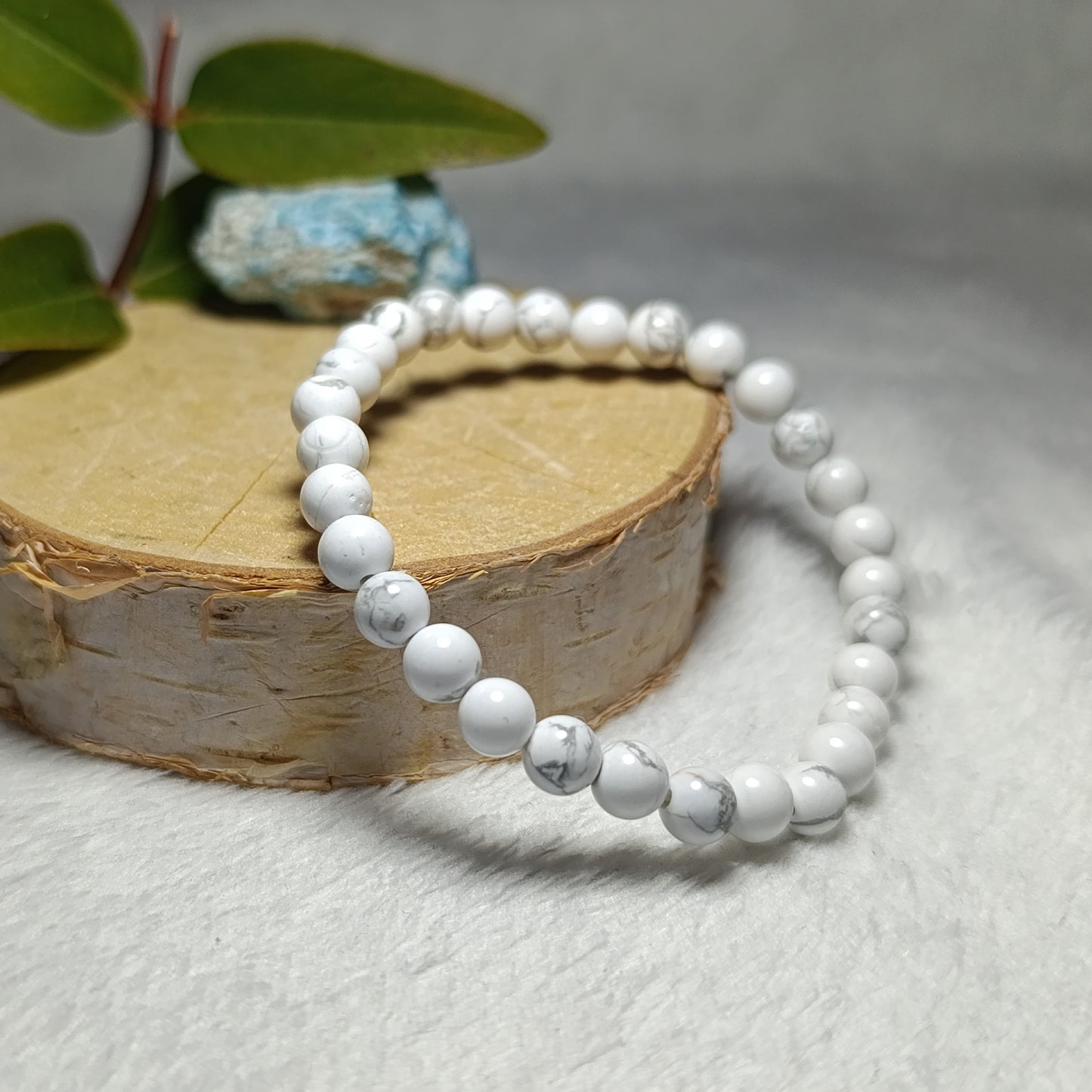 Bracelet Howlite - 6mm