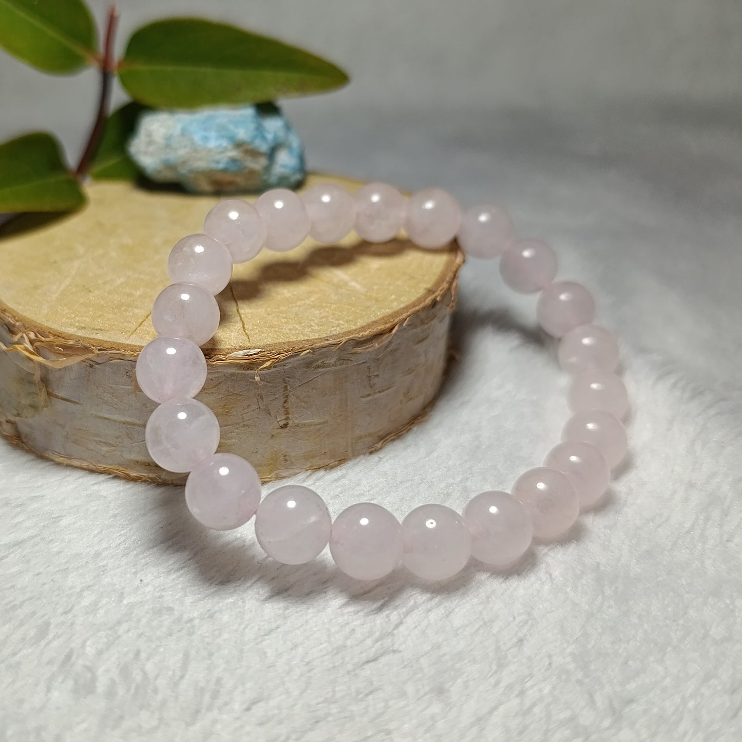 Bracelet Quartz Rose - 8mm