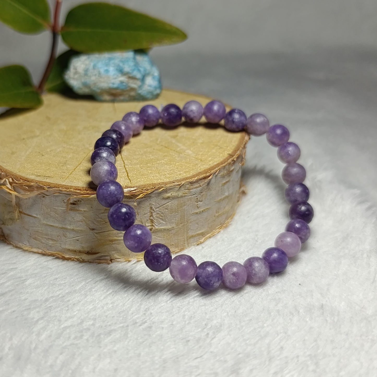 Bracelet Lépidolite - 6mm