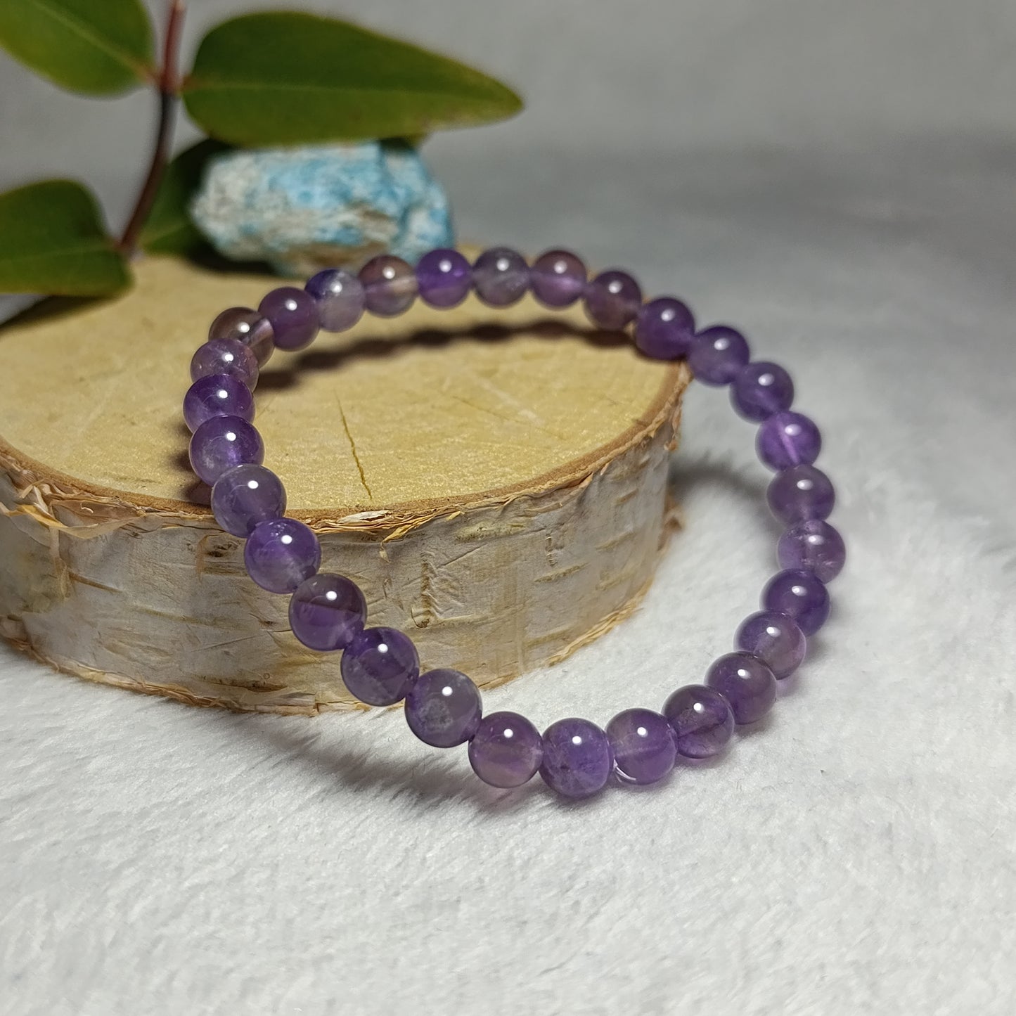 Bracelet Améthyste - 6mm