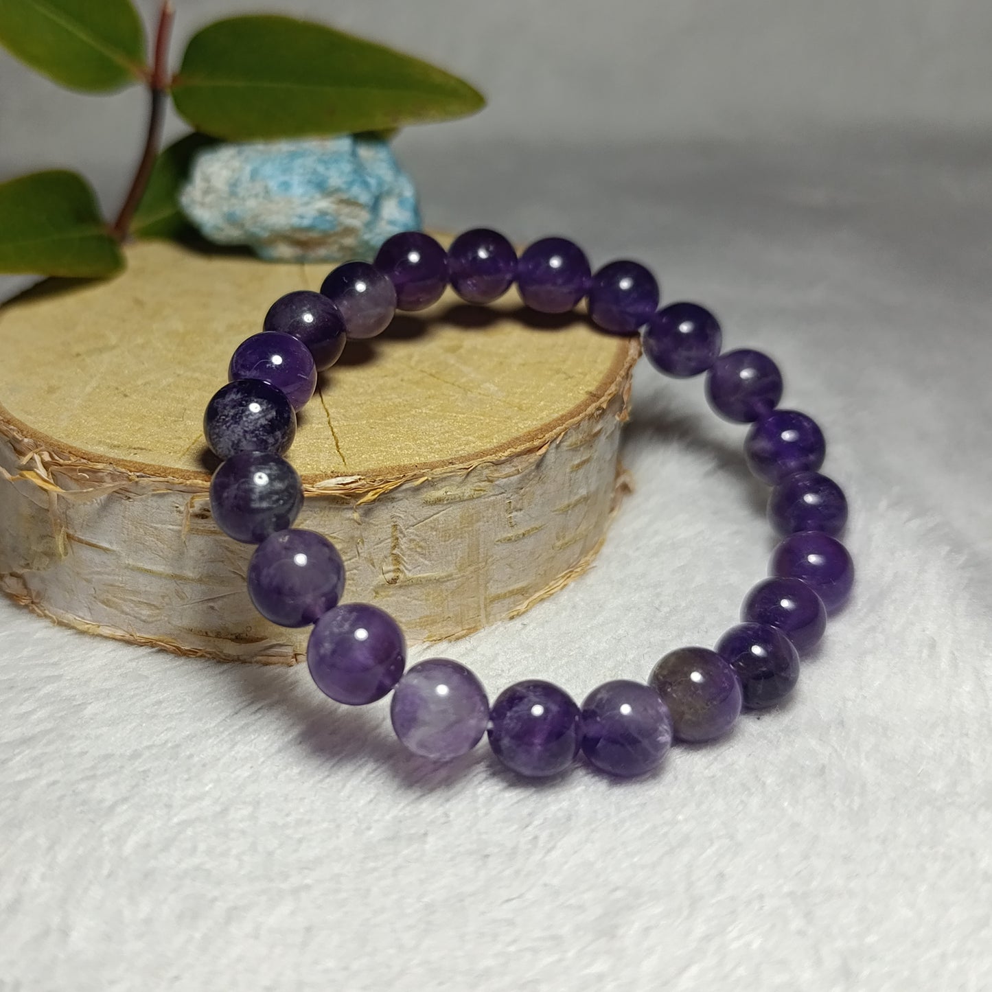 Bracelet Améthyste - 8mm