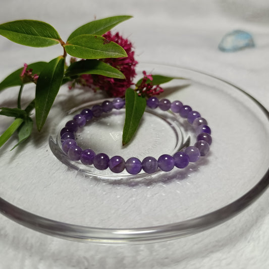 Bracelet Améthyste - 6mm