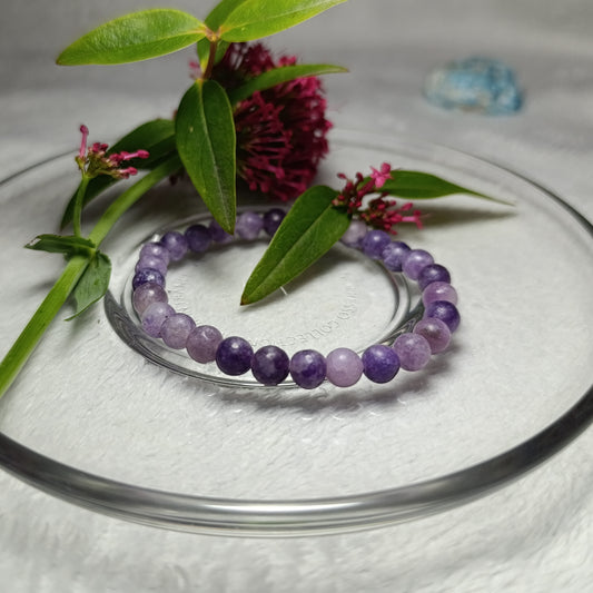 Bracelet Lépidolite - 6mm