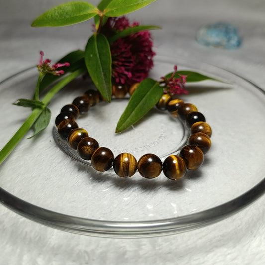 Bracelet Œil de Tigre - 8mm