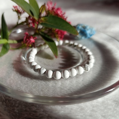 Bracelet Howlite - 6mm