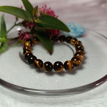 Bracelet Œil de Tigre - 8mm